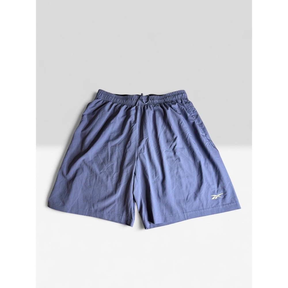 Reebok Mens Blue Athletic Training Gym Shorts XL REM241SH40 Zipper Pocket